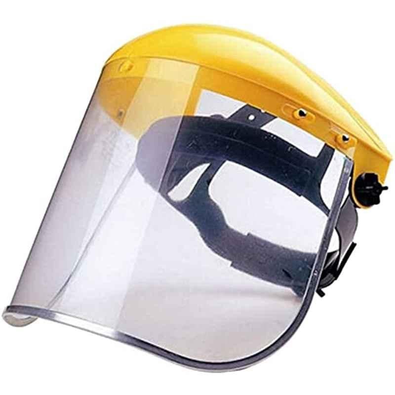 Abbasali Plastic Yellow & Black Safety Face Shield