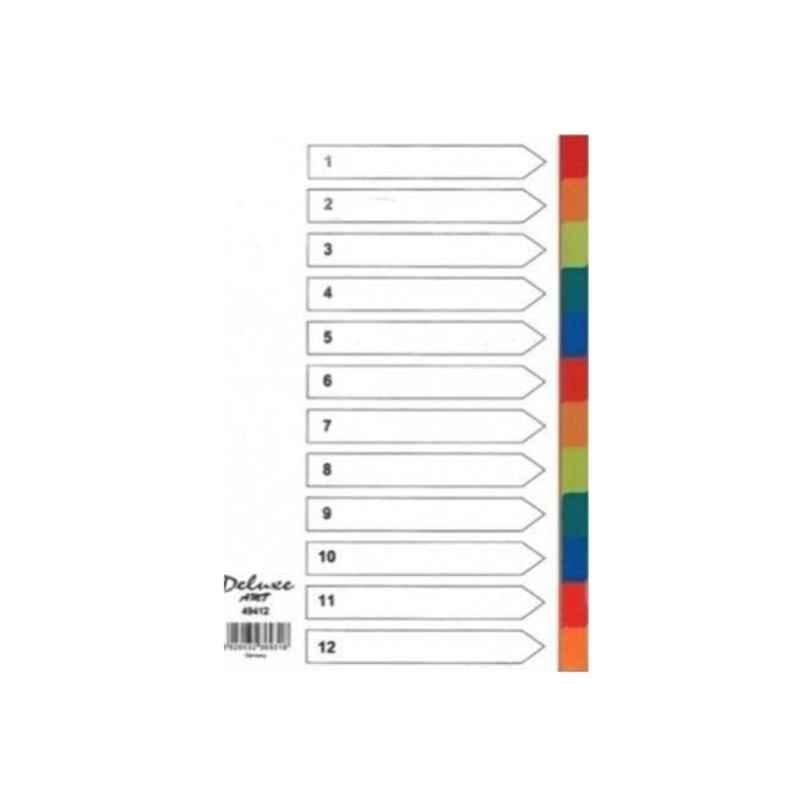 Deluxe 12 Tabs A4 Manila Colored Divider
