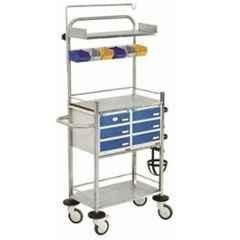 Yes Kay Mild Steel Powder Coated Frame Crash Cart