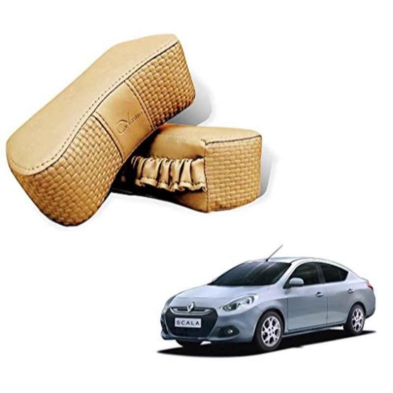 Kozdiko 2 Pcs Memory Foam Beige Neck Rest Cushion Pillow Set for Renault Scala, Koz-5124