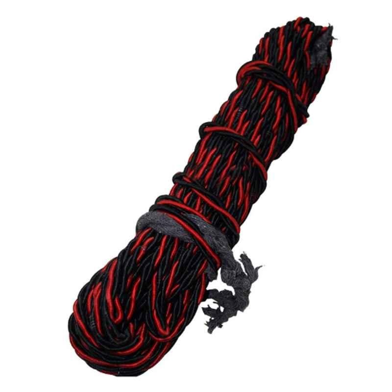 AllExtreme EXGRRB1 Red & Black High Strength Leg Guard Synthetic Towing Securing Rope