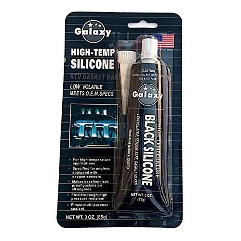 Galaxy High Temperature 650F (343C) Silicone Rtv Gasket Maker 85G Black