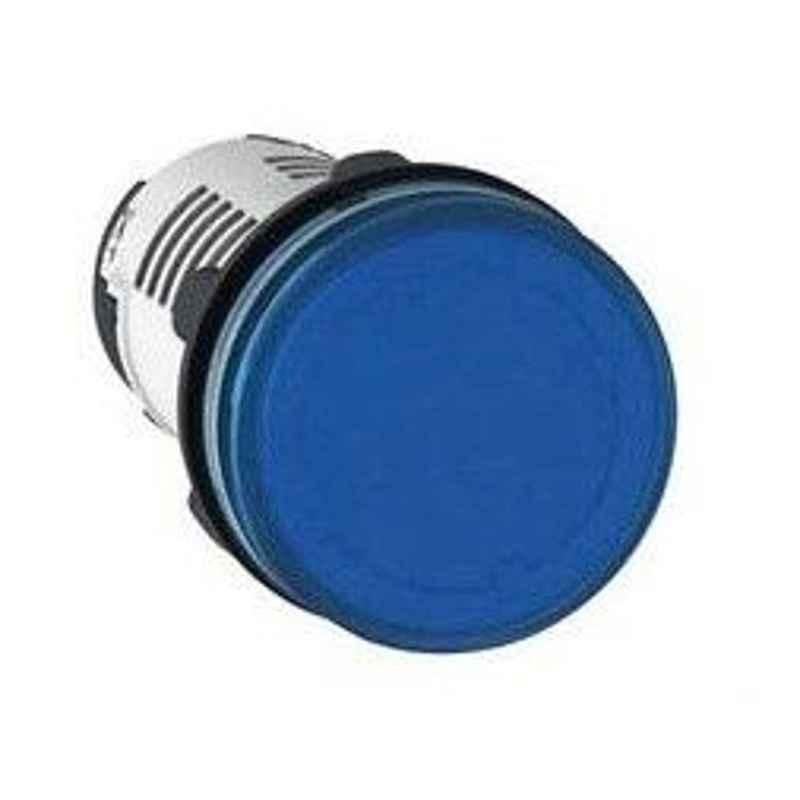 Schneider Illuminated Flush Integral LED Type Blue Push Button with Smooth Lens, XB5AW36B1N