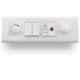 Wipro North West Nowa 6A 1 Module Silver Grey 2 Way DND Switch, A0210 DND (Pack of 20)