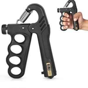 Shopeleven 5-100kg ABS Black Finger Grip Trainer with Mechanical Counter
