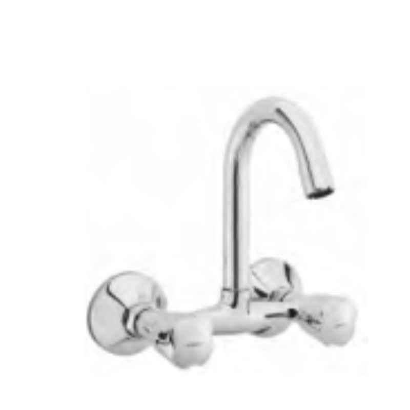 Somany Ether Brass Chrome Finish Sink Mixer with Swinging Spout, 272200150061