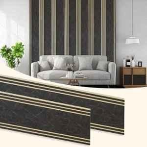 Plantex 40 Sqft 1x8ft 3D Charcoal Wall Panel for Interior Decor, WD-2208 (Pack of 5)