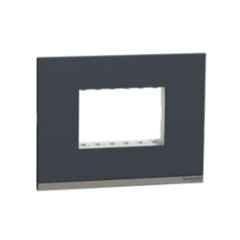 Schneider Electric Unica Pure Plastic Surround Grid Plate, UNSCP3M_GY (Pack of 10)