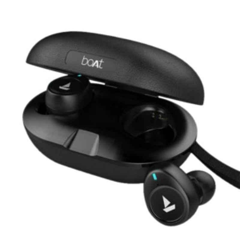 boAt Airdopes 481 Black Bluetooth Earbuds with Mic