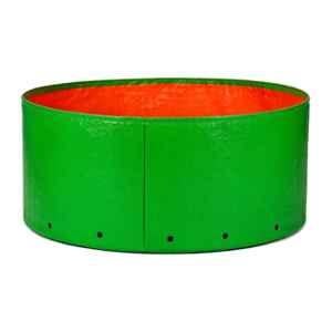 India Green Innovative 24x12 inch 220GSM HDPE Round Green UV Treated Grow Bag for Terrace Gardening
