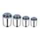 Sempl 16 Pcs Stainless Steel Canister Set with Blue Unbreakable Plastic Lid
