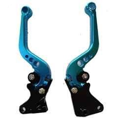 AOW 6 Position Adjustable Brake Clutch Lever (Set of 2) for Honda Dio Combo Brake BS5 Type-07 Blue Colour