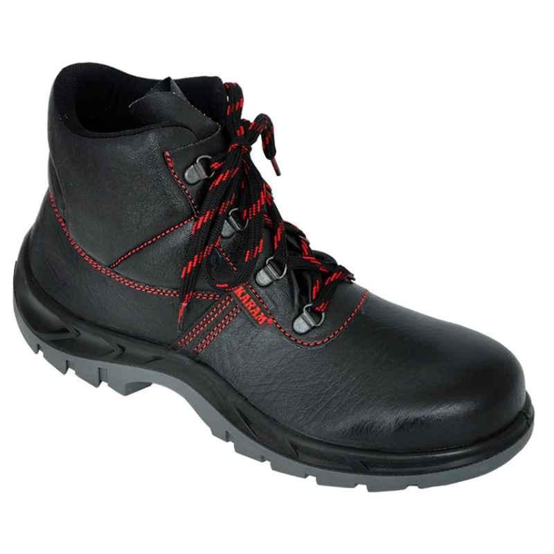 Karam FS 21 Steel Toe Black Work Safety Shoes, Size: 5