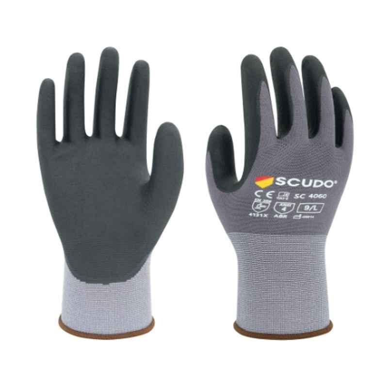 Scudo SC-4060 Black Maxitec Abrasion Resistant Hand Gloves, Size: L