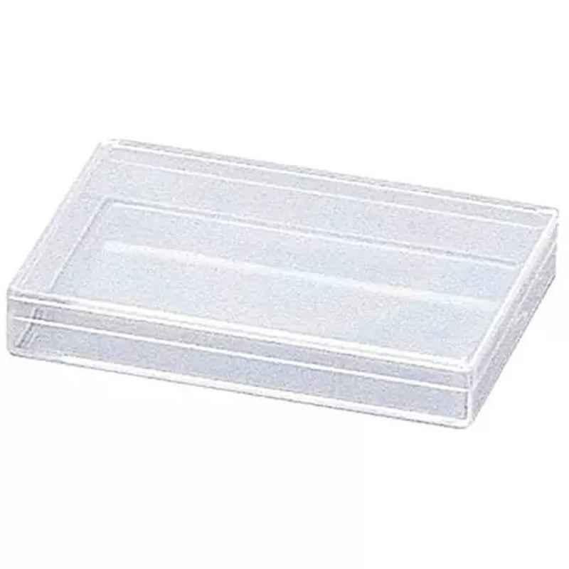 Lab Plus Styrene Square Case Polystyrene Transparent, LP-10168 (Pack of 10)