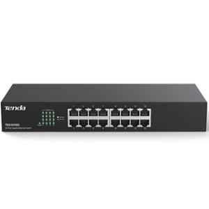 Tenda TEG1016D 16 Port Gigabit Unmanaged Ethernet Switch with Network Switch Hub, Traffic Optimization, Plug & Play