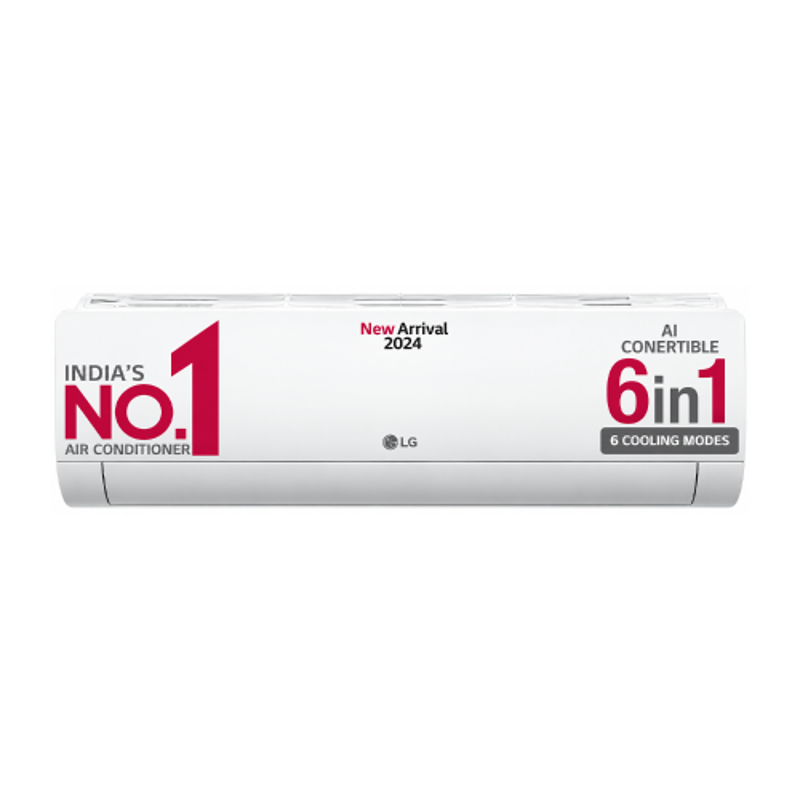 LG 1 Ton 6 in 1 Convertible 5 Star Inverter Split AC with Viraat Mode, TSNQ14ENZE