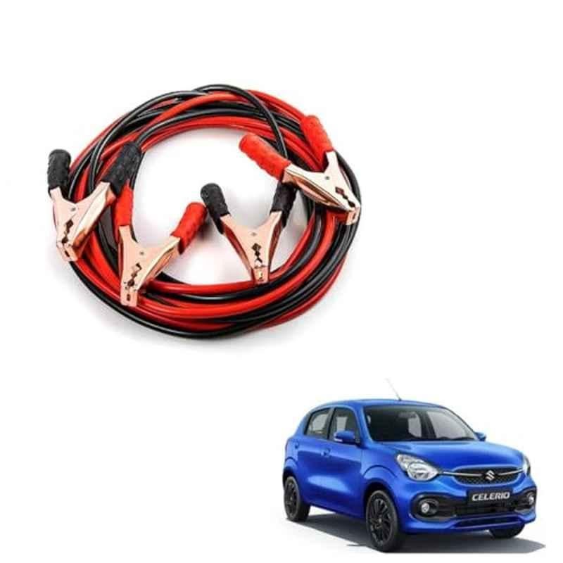 Kozdiko Heavy Duty Auto Jumper Battery Booster Wire Clamp with Alligator Wire for Maruti Suzuki Celerio 2021-Present