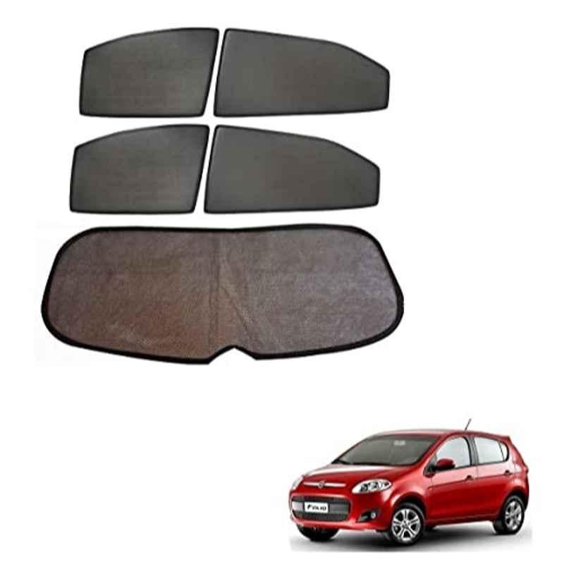 Kozdiko 5 Pcs Mesh Black Fixed Window & Rear Sun Shades Set for Fiat Palio