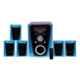 Krisons Polo 5.1 Channel Black Bluetooth Home Theater