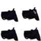 Mobidezire Polyester Black Scooty Body Cover for TVS Wego (Pack of 5)