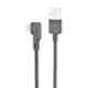Portronics Konnect L 1.2m 8 Pin 3A Nylon Braided Grey Multifunctional Lightning Cable, POR 1080 (Pack of 10)