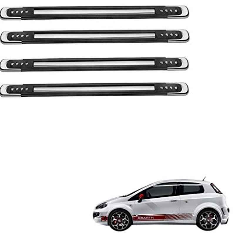 Kozdiko 4 Pcs Designer Black Bumper Protector Set for Fiat 500 Abarth, Koz-65981