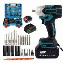 Okasta Flixo 1/2 inch 68V 350Nm 2-in-1 Cordless Impact Wrench with Brushless Motor & Bits