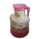 Joyo 3 Pcs 25L Plastic Pink Round Bucket, 1500ml Matching Mug & Small Bathroom Stool Set