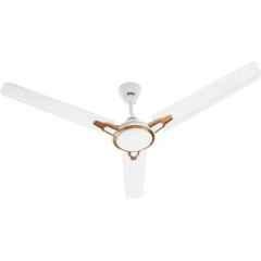 Usha Racer Chrome 50W Rich White Bronze 1 Star Ceiling Fan, Sweep: 1200 mm