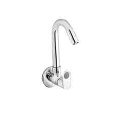 Senkiddpro Prime Brass Chrome Finish Wall Mounted 360 Degree Moving Kitchen Sink Tap (Pack of 3)