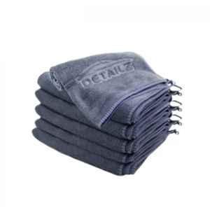 Detailz 40x40cm 380GSM Microfiber Grey Cleaning Cloth for Bike, Laptop & Car (Pack of 6)
