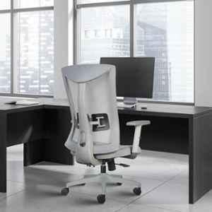 Rose Henley Mesh Grey Medium Back Revolving Ergonomic Office Chair