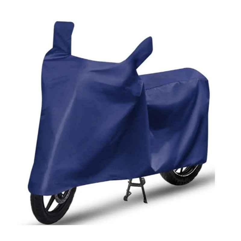 AutoPsys Polyester Blue Waterproof Bike Body Cover with Carry Bag for Hero Duet VX 110CC