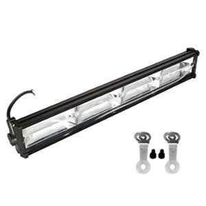 AllExtreme Exw72L1 96 Led Fog Light 18 inch Flood Led Work Double Row White Light Waterproof Driving Lamp Universal For Car Motorcycle Bike (72W)