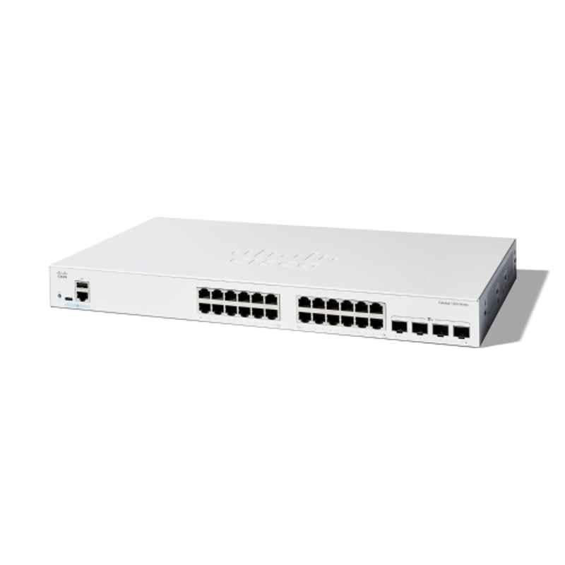 Cisco Catalyst 1300 24 Ports 10/100/1000 + 4x 10GE SFP+ Managed Network Switch, C1300-24T-4X