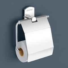 Plantex Stylish and Durable Toilet Paper Holder for Bathroom/Tissue Paper Roll Holder/304 Stainless Steel Bathroom Accessories Parv Chrome