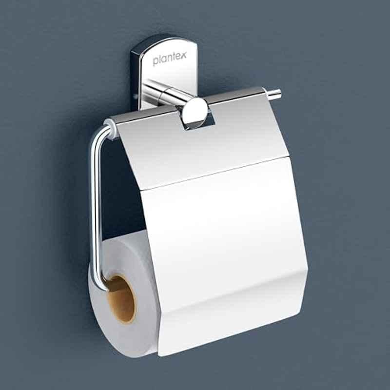 Plantex Stylish and Durable Toilet Paper Holder for Bathroom/Tissue Paper Roll Holder/304 Stainless Steel Bathroom Accessories Parv Chrome