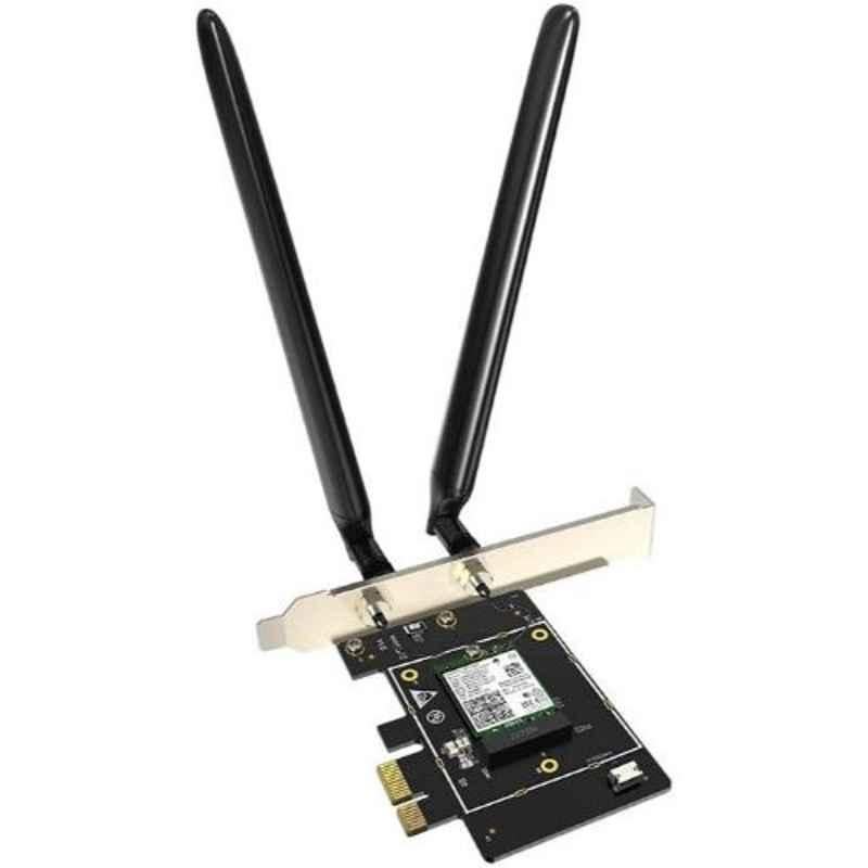 Tenda E33 AX5400 3000Mbps Black Tri-Band Gigabit Wi-Fi 6E PCI-E Adapter