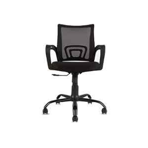 CELLBELL Zenith C107 Mesh Medium Back Black Ergonomic Chair, CBHKFOC1119