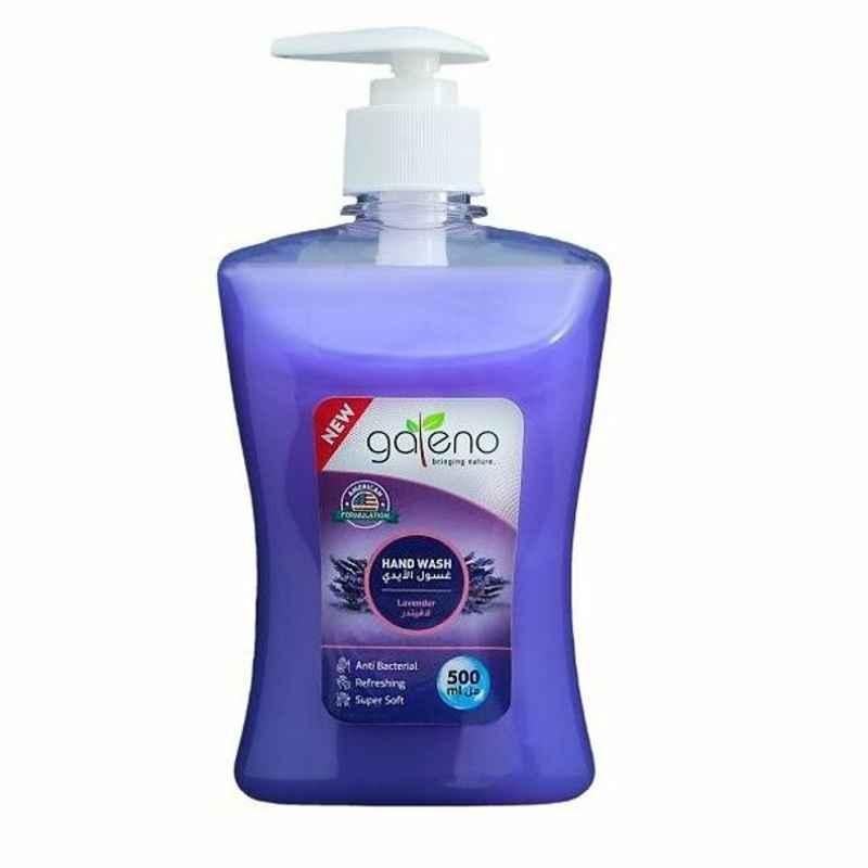 Galeno Anti-Bacterial Liquid Hand Wash, GAL0290, Lavender, 500ml, 12 Pcs/Pack