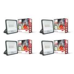 Murphy Genxt 80W 6500K Aluminium Cool White LED Flood Light for Outdoor (Pack of 4)
