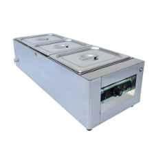 Khushi Udyog 2000W 3 Pan Stainless Steel Silver Buffet Food Warmer with Temperature Control for Hotel Catering Restaurant