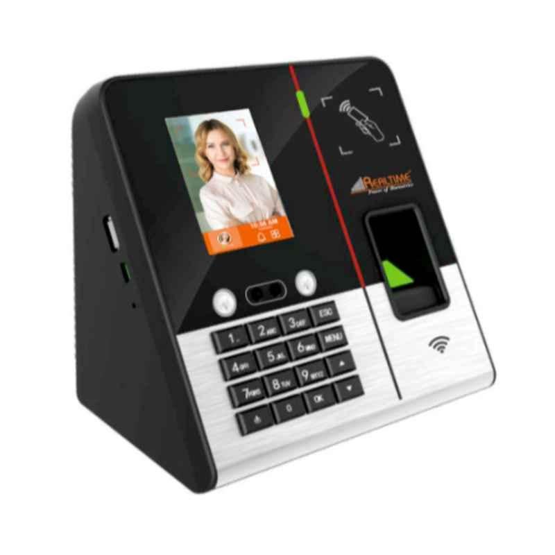 Realtime T52F+ Face With Fingerprint Biometric Attendance Machine With Battery Backup-Wifi Controlled