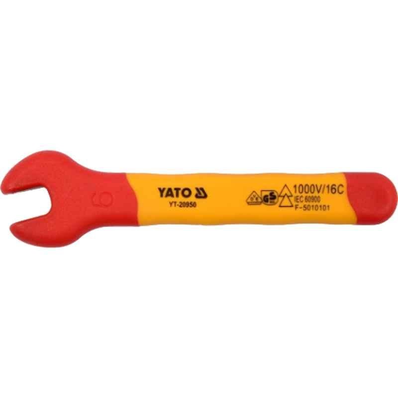 Yato 9mm VDE-1000V CrV Insulated Open End Wrench, YT-20953