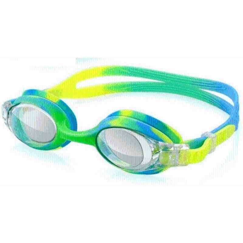 Matrica Green & Blue Periwinkle Futura Biofuse Swimming Goggle for Unisex-Adult