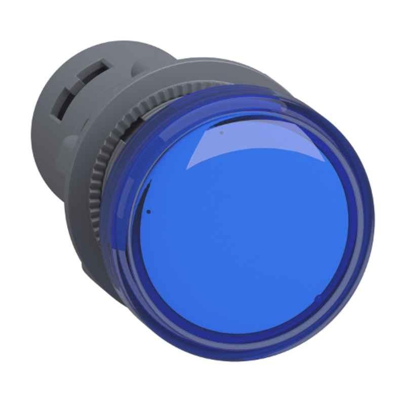 Schneider Electric 22mm 220VAC Blue Round LED Pilot Light with Screw Clamp Terminal, XA2EVM6LC