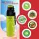 Baltra Thrust 850ml Stainless Steel Lime Hot & Cold Water Bottle, BSL298