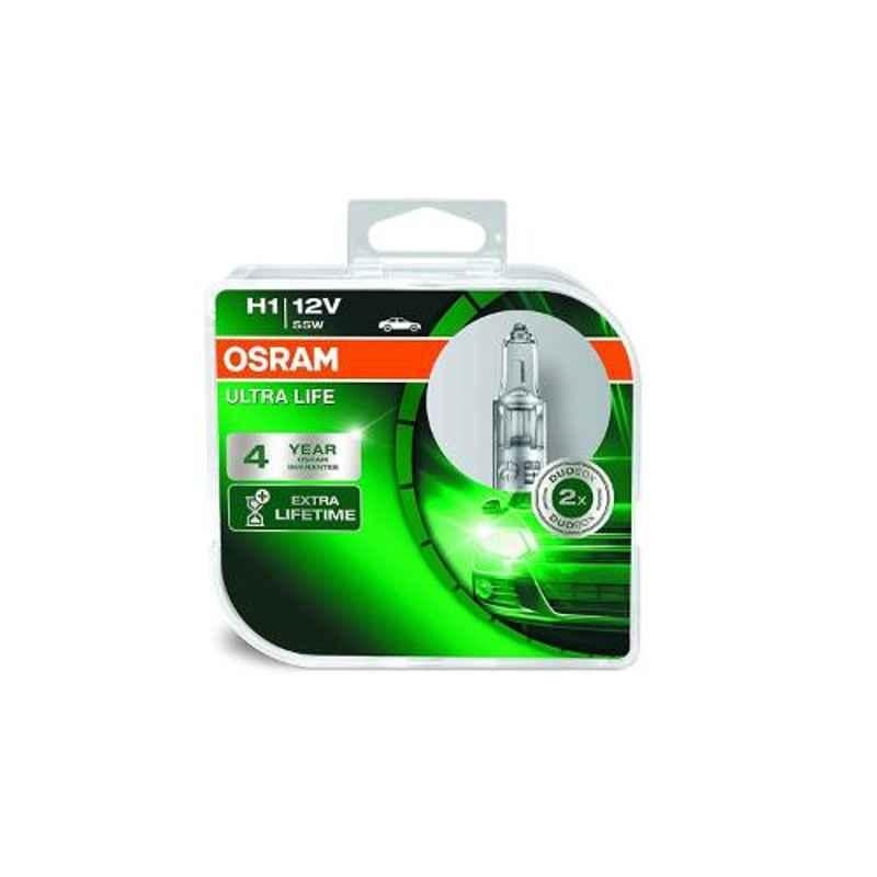 Buy Osram 2 Pcs 12V 55W Halogen 9.2x4.7x11.5cm Car Lighting Head Light Bulb  Set Online At Price ₹649