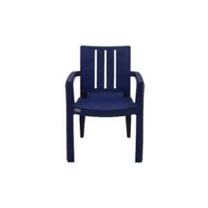 Supreme Kent Plastic Heavy Duty Pepsi Blue Chair with Arm (Pack of 2)